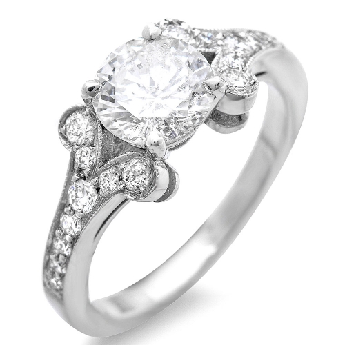 Platinum Clarity Engagement - Westwood Jewelers